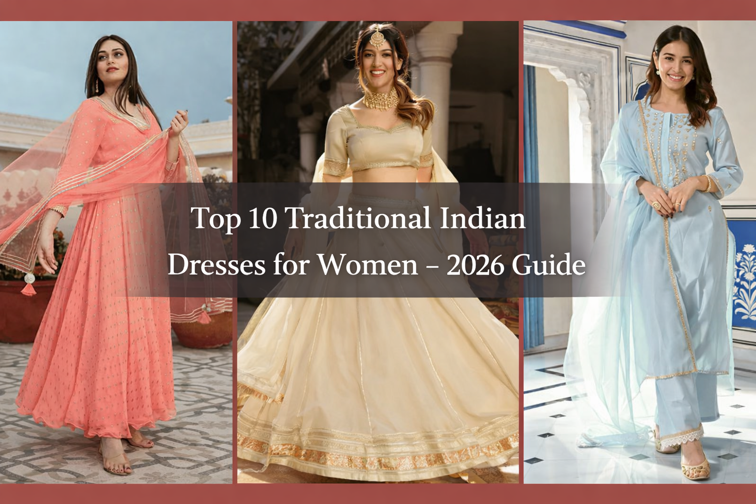 Top 10 Traditional Indian Dresses for Women 2026 Guide Rangreza Top 10 Traditional Indian Dresses for Women 2026 Guide Rangreza
