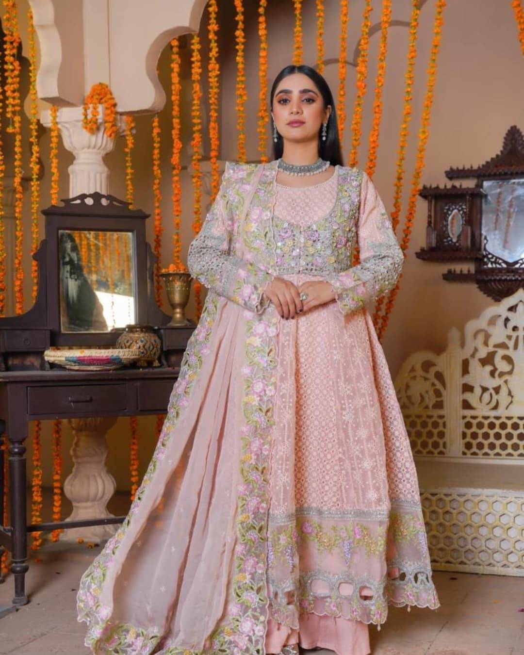 Floral Chiffon Dress - Long Chiffon Dress | Ready to Ship in USA Rangreza Floral Chiffon Dress - Long Chiffon Dress | Ready to Ship in USA Rangreza