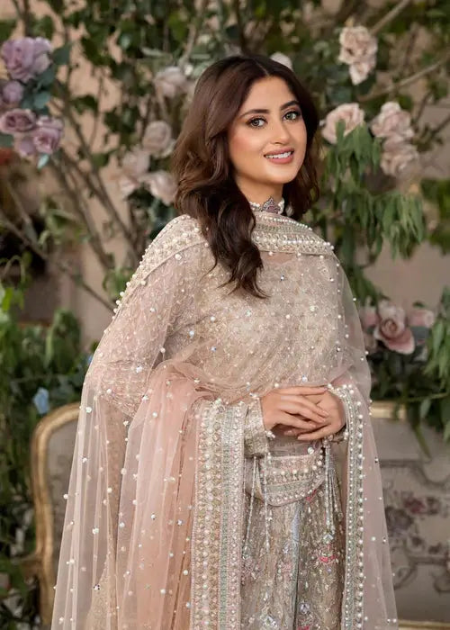 Aroosh Pink Maxi Dress - Wedding Outfit
