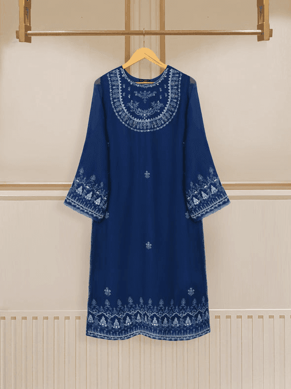 hand embroidered dresses Agha Noor Online Pakistani Dress - Chiffon Hand Embroidered