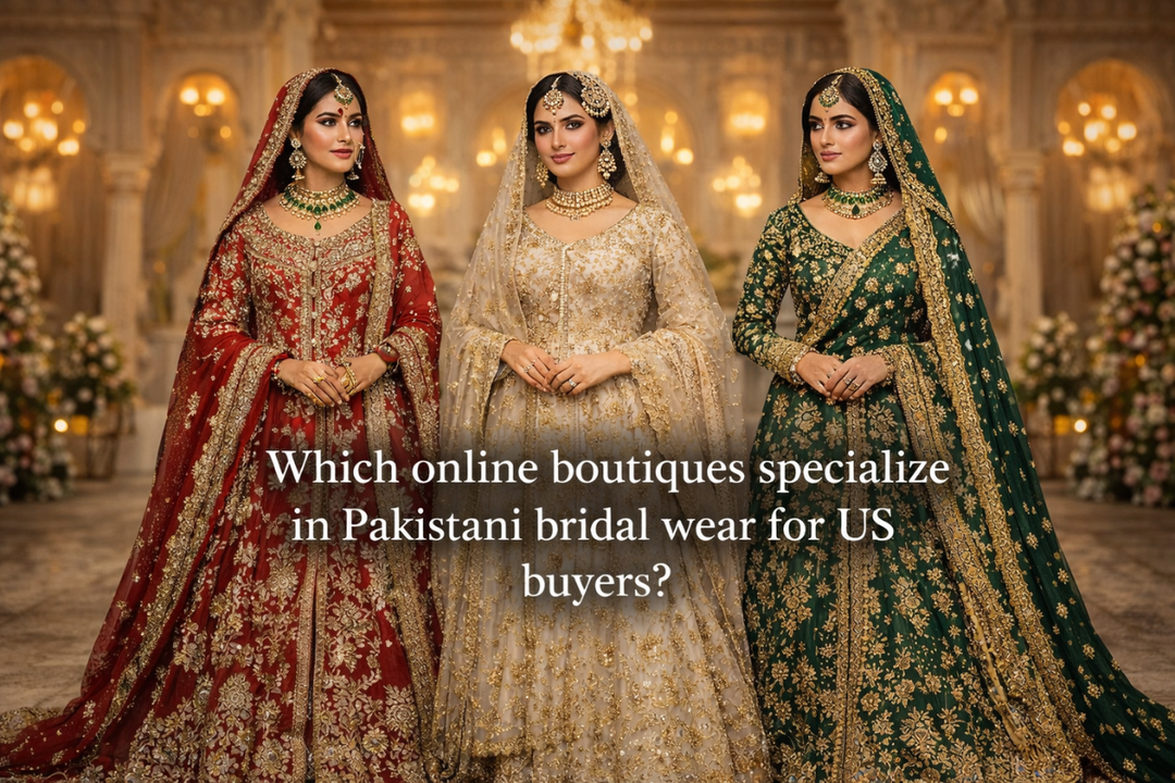 Pakistani bridal wear for US buyers