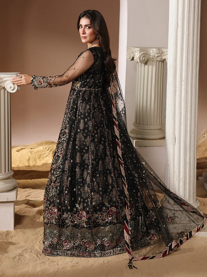 Rangreza Dalia Black Embroidered 3-Piece Formal – AR-154