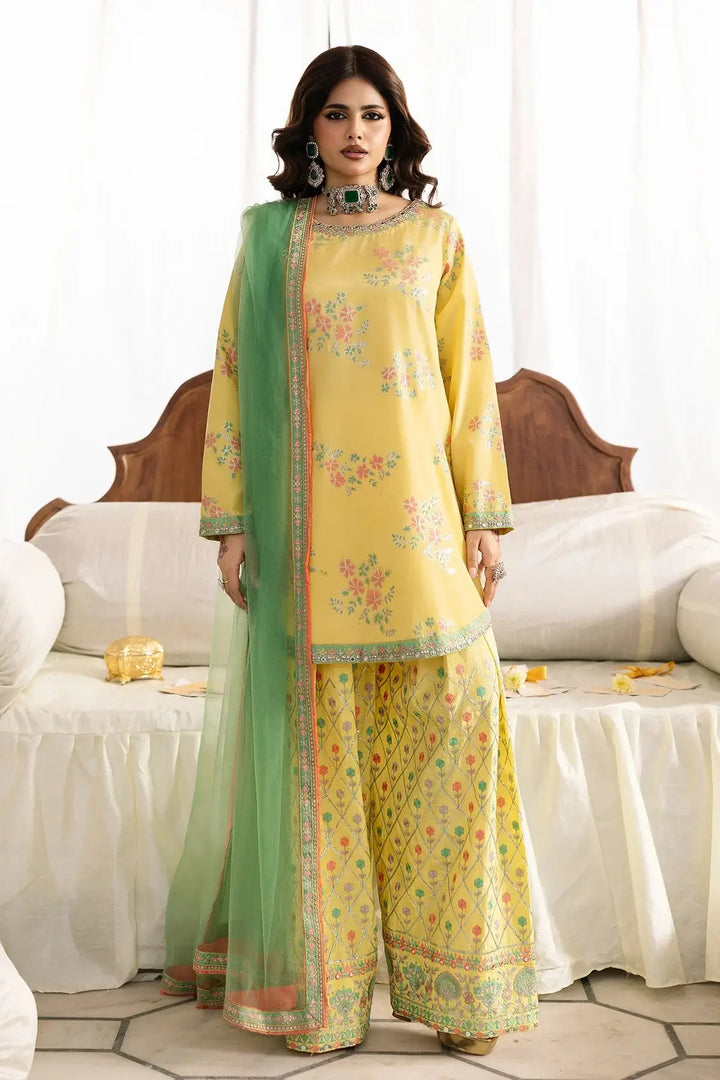 3-PC Embroidered Raw-Silk Suit | CMA-6-342-15