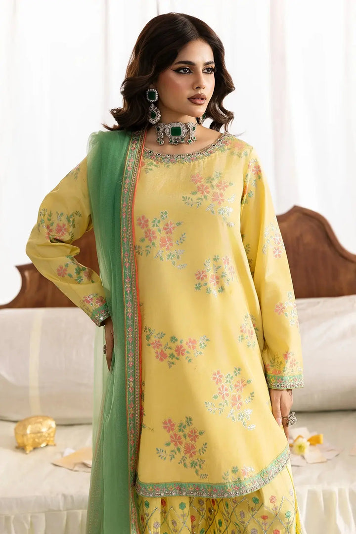 3-PC Embroidered Raw-Silk Suit | CMA-6-342-15