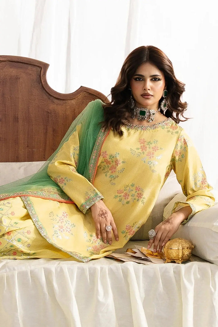 3-PC Embroidered Raw-Silk Suit | CMA-6-342-15