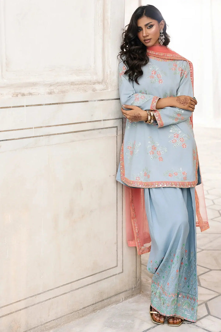 3-PC Embroidered Raw-Silk Suit | CMA-6-344-15