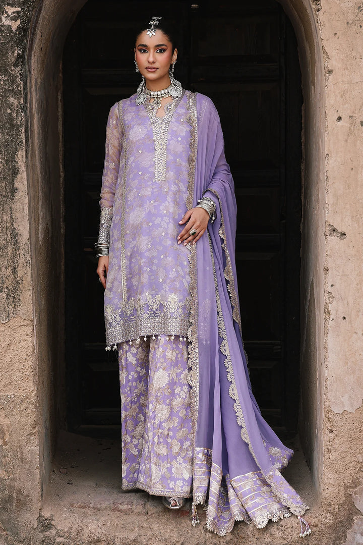 3-Pc Embroidered Printed Chiffon | VSL6-11-16