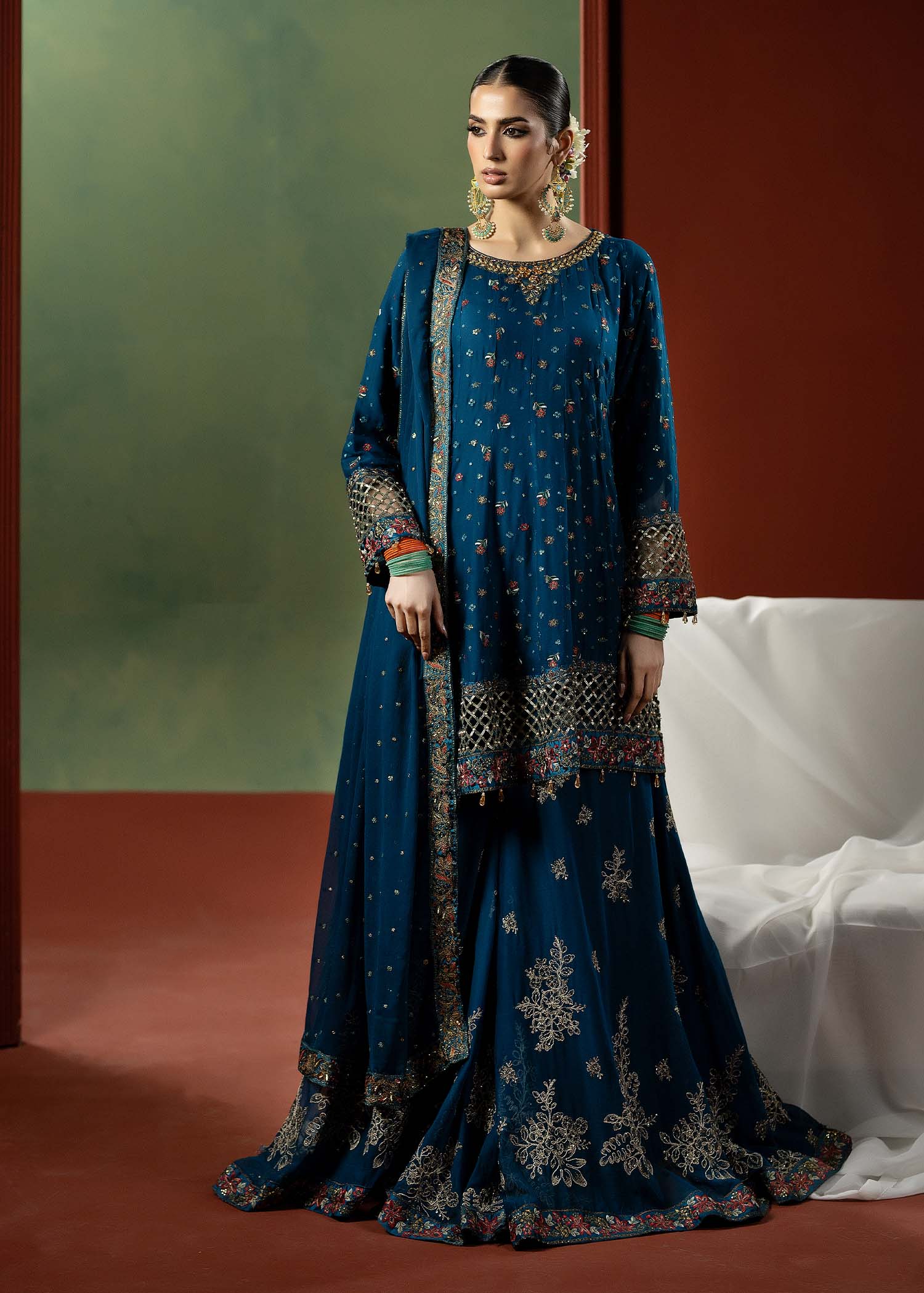 Women's 3-Piece Suit - Pakistani Shalwar Kameez | Timeless