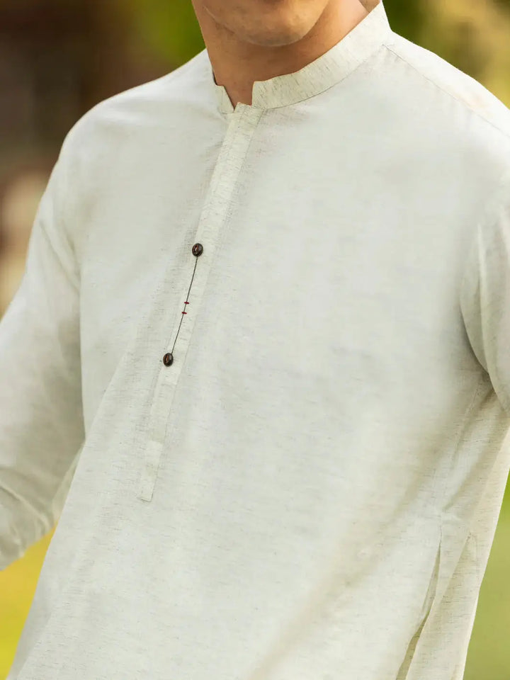 Cream Blended Kurta | ALK1220