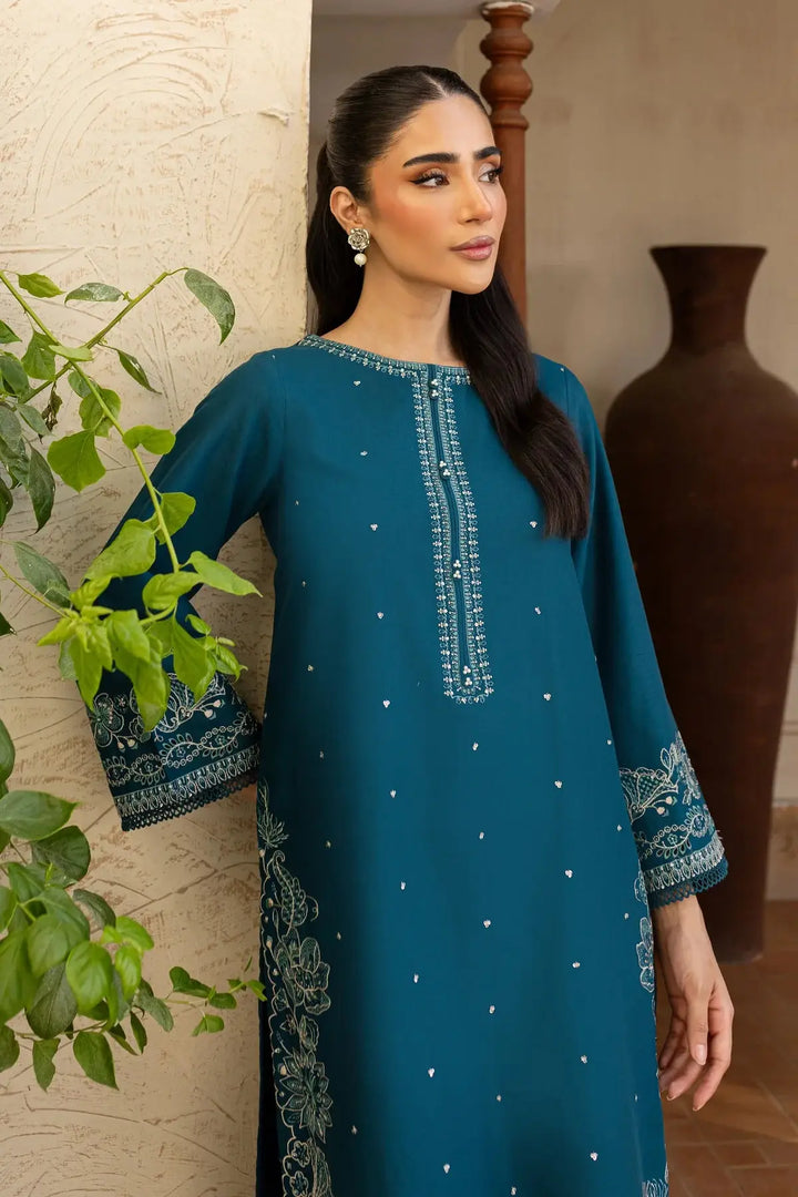 Batik Jensen 3Pc Embroidered Khaddar Dress