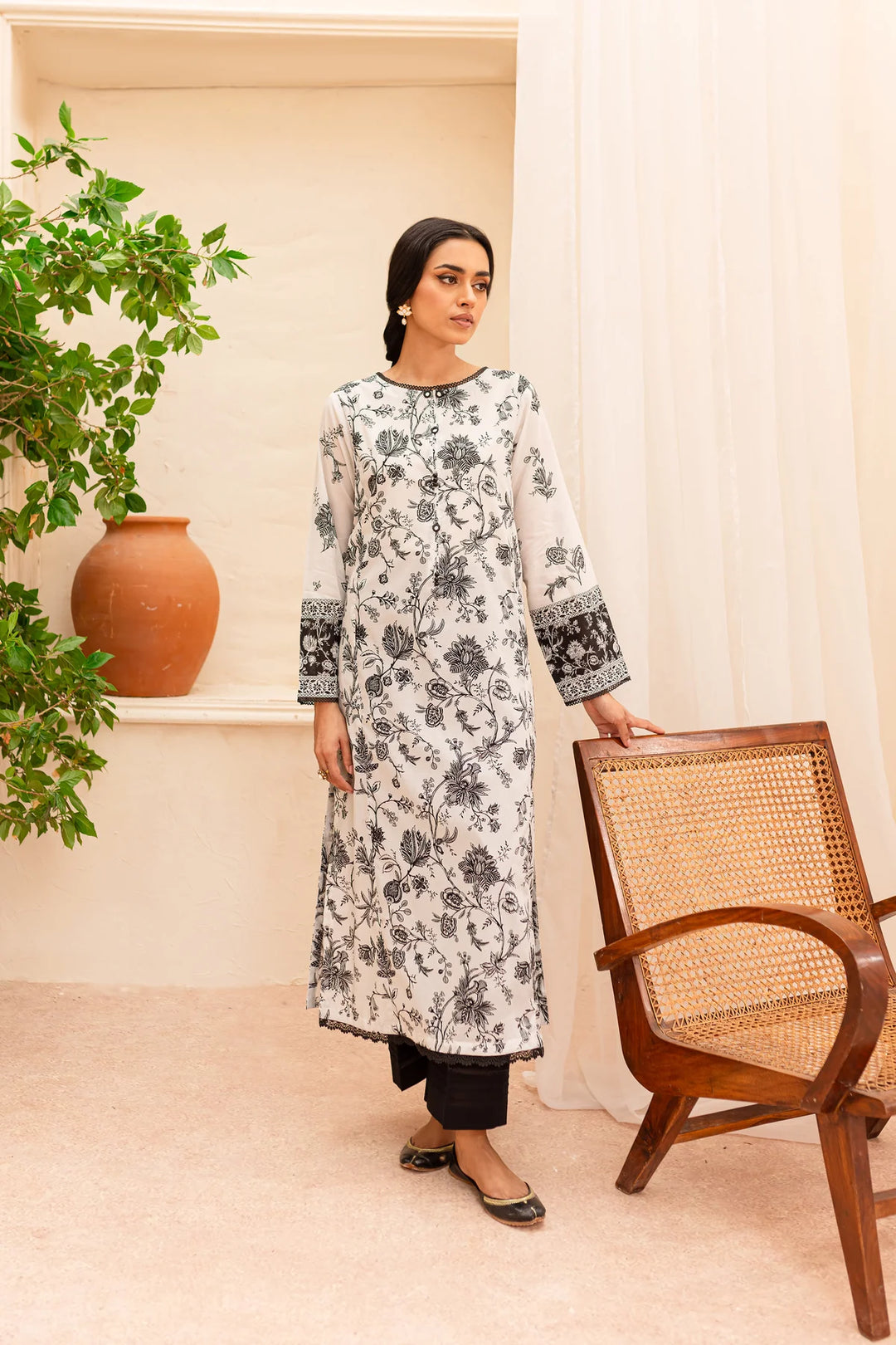 BATIK Zahviya 2Pc - Printed Lawn Dress