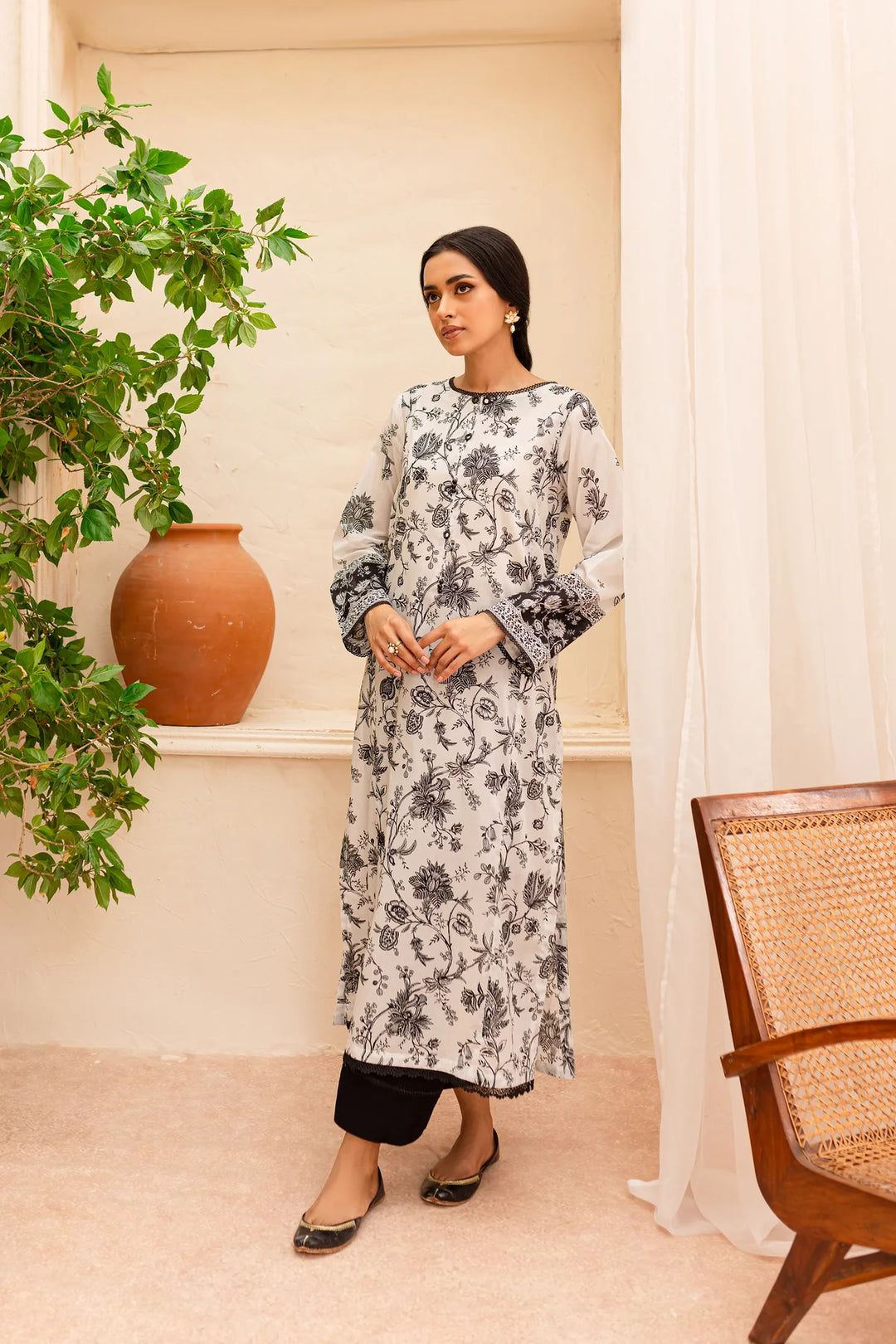 BATIK Zahviya 2Pc - Printed Lawn Dress