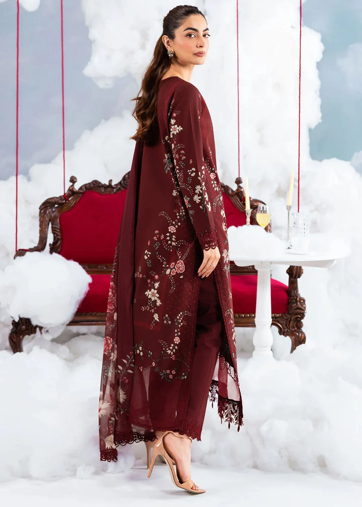 3 Pc stitched Embroidered Lawn Suit | MB-CUSV14-07A-08