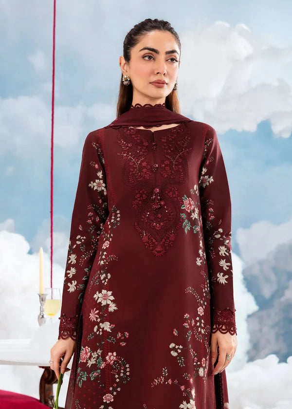 3 Pc stitched Embroidered Lawn Suit | MB-CUSV14-07A-08