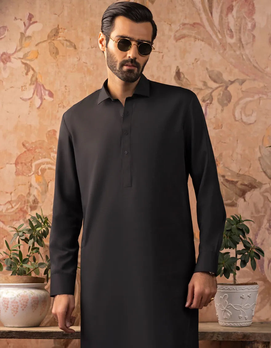 CCCC BLACK BLENDED KAMEEZ SHALWAR | GM202127