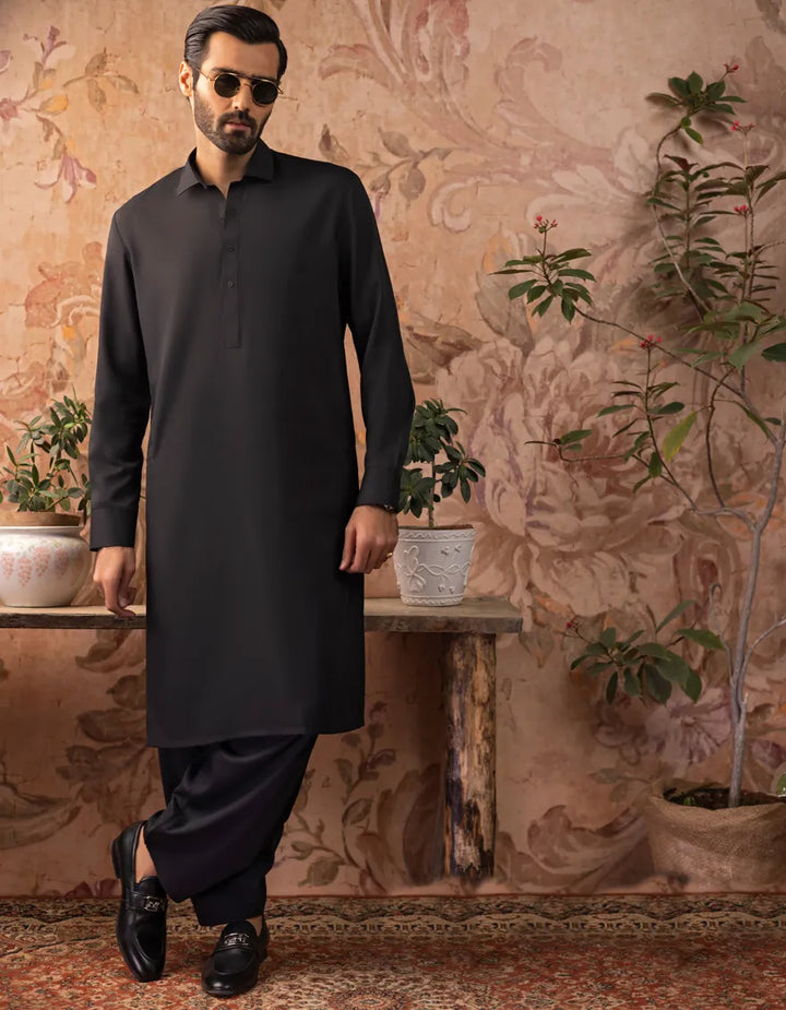 CCCC BLACK BLENDED KAMEEZ SHALWAR | GM202127