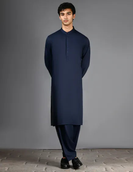 Blue Kameez Shalwar | Jjksa33780r34ap