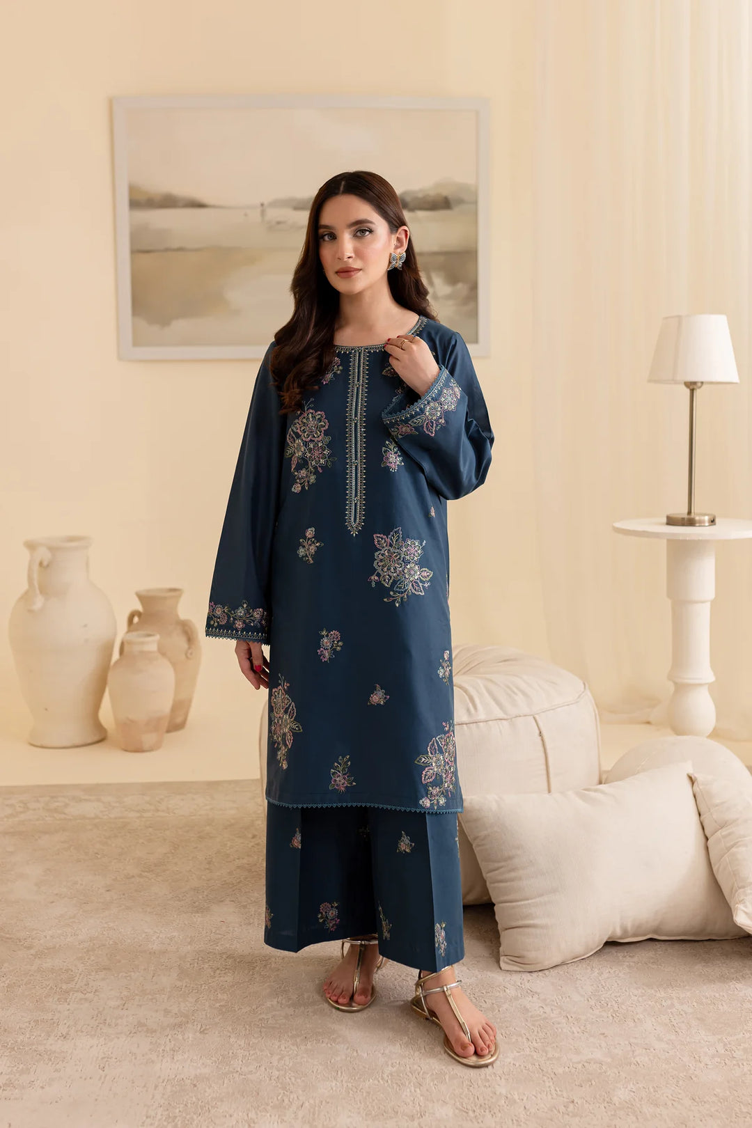 BATIK Embroidered Lawn Dress Adira 2Pc