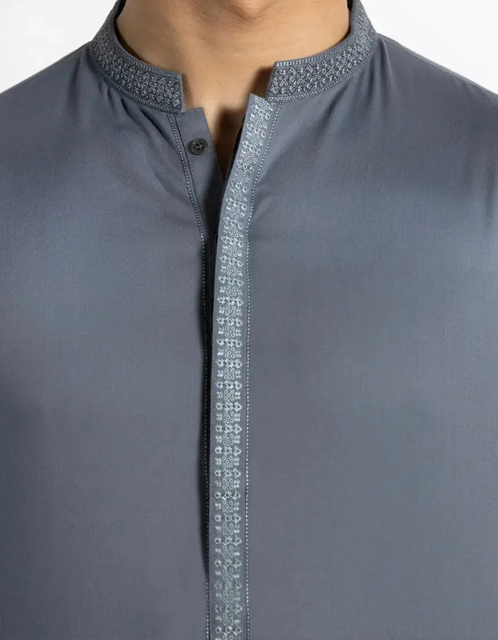 GREY BLENDED KAMEEZ SHALWAR | JTKS-A-46753