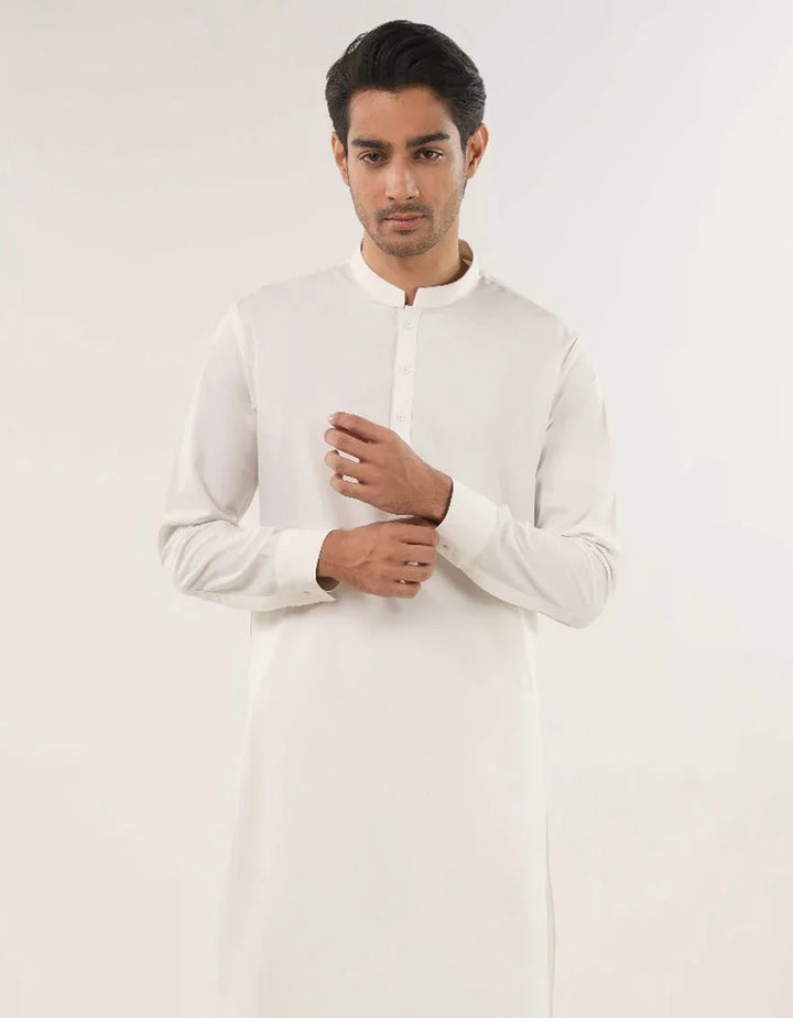RANGREZA white plain kurta trouser | RR-0096