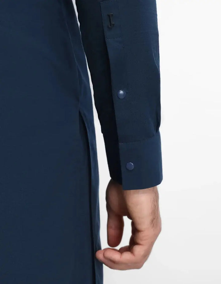 J. MEN blue casual kameez shalwar | JJKSA-47658