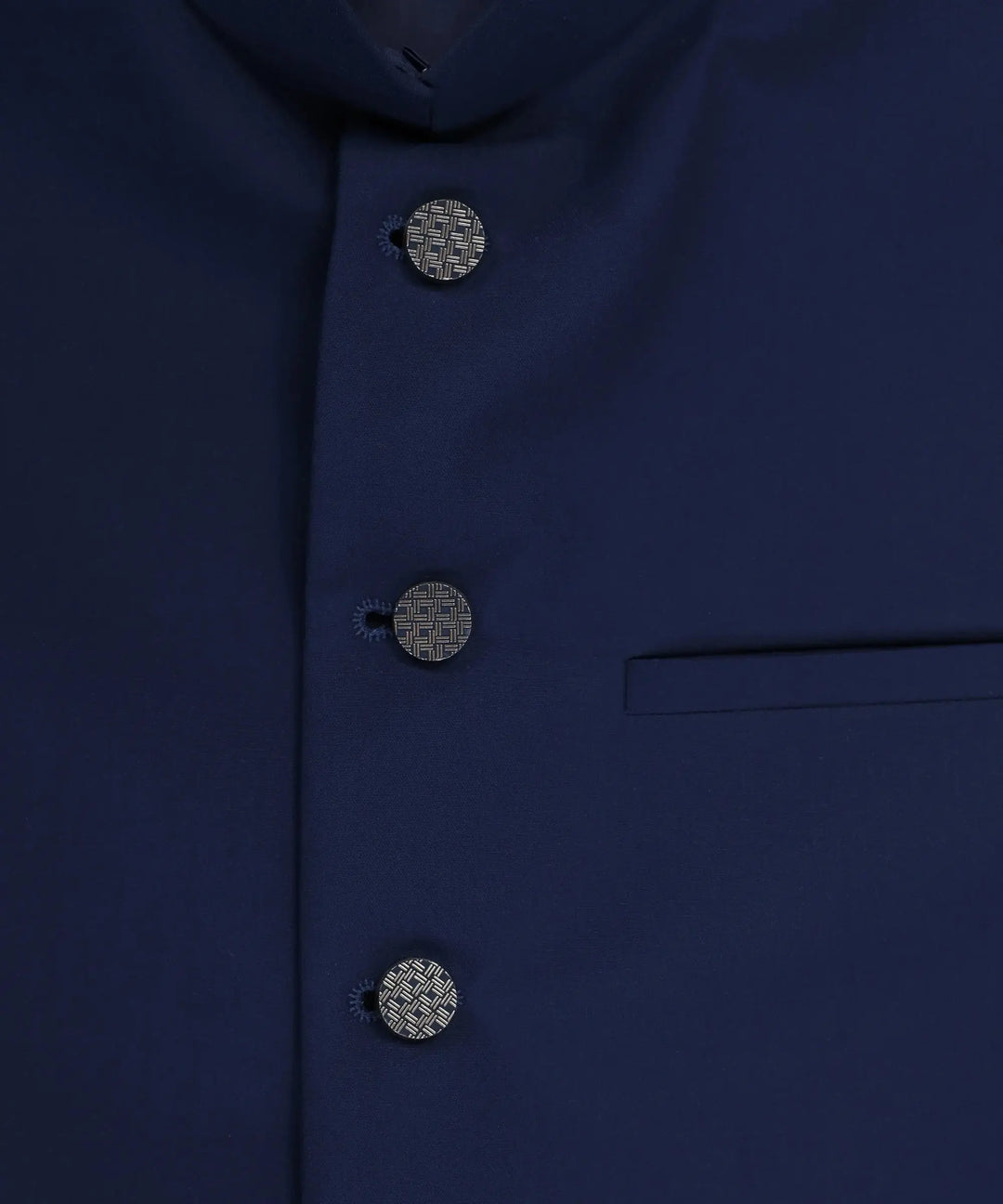 J. Blue Plain Waistcoat | JJVCA-48355-11