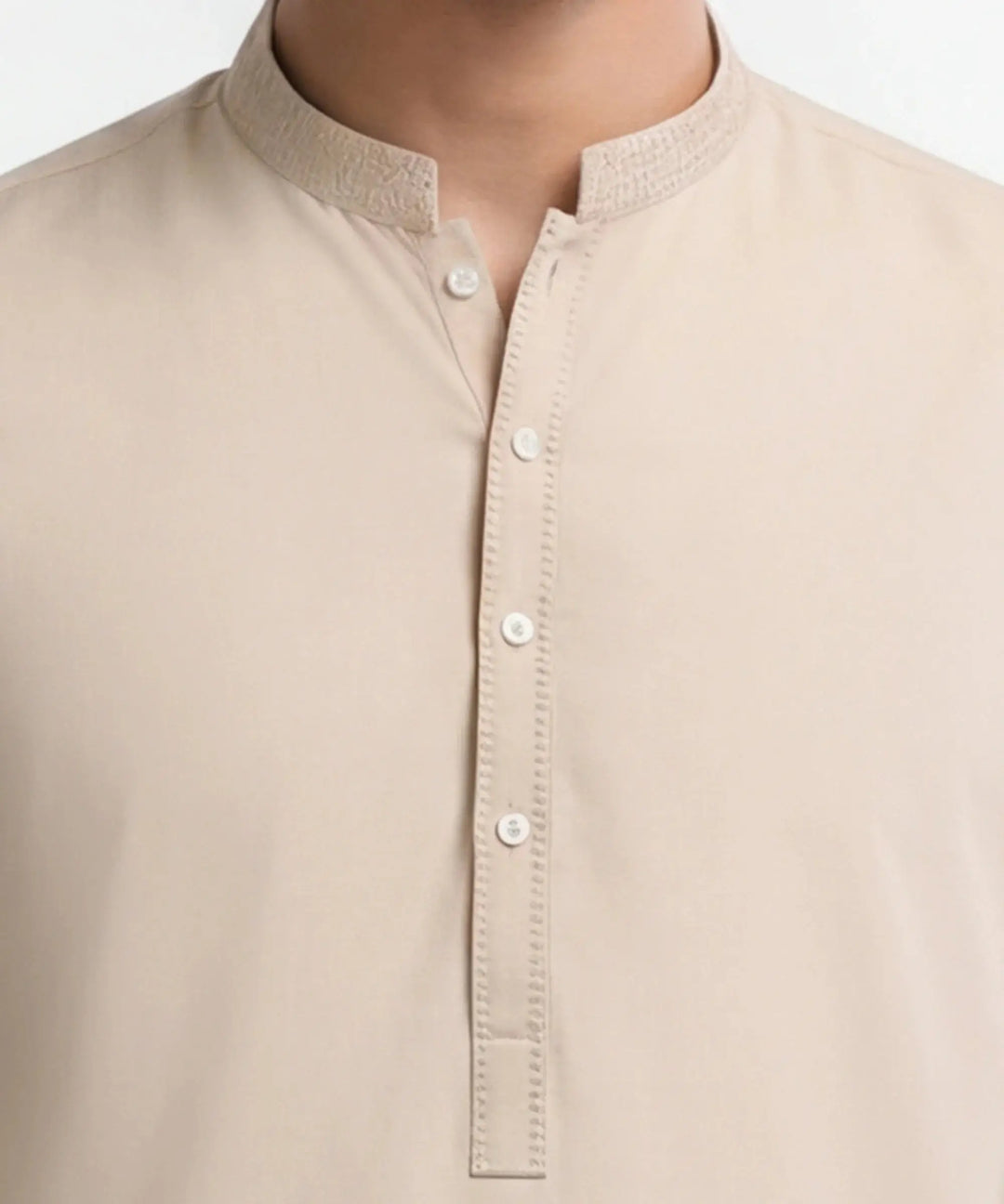 J. MEN cream semi-formal kameez shalwar | JJKSA-60077