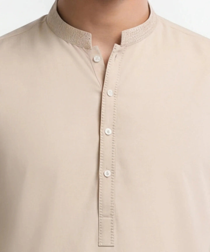 J. MEN cream semi-formal kameez shalwar | JJKSA-60077