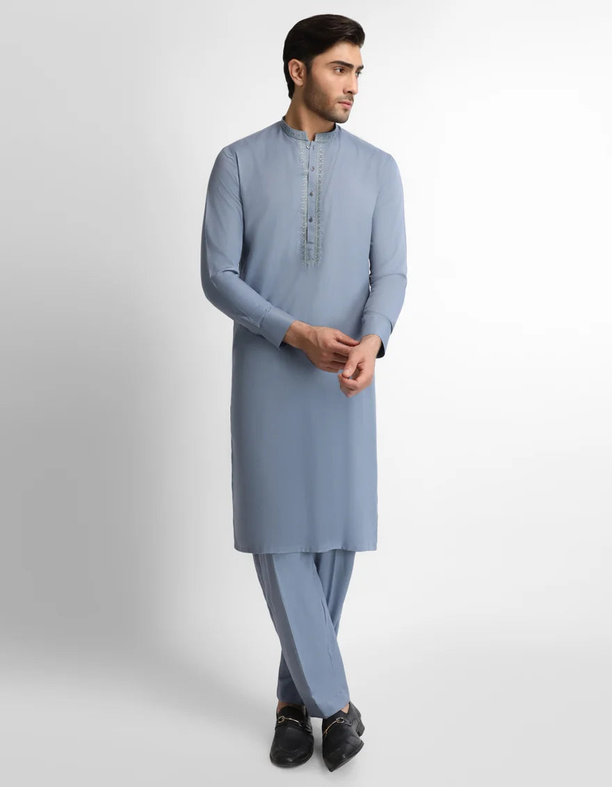 light grey semi-formal kurta trouser | JJKPA60097
