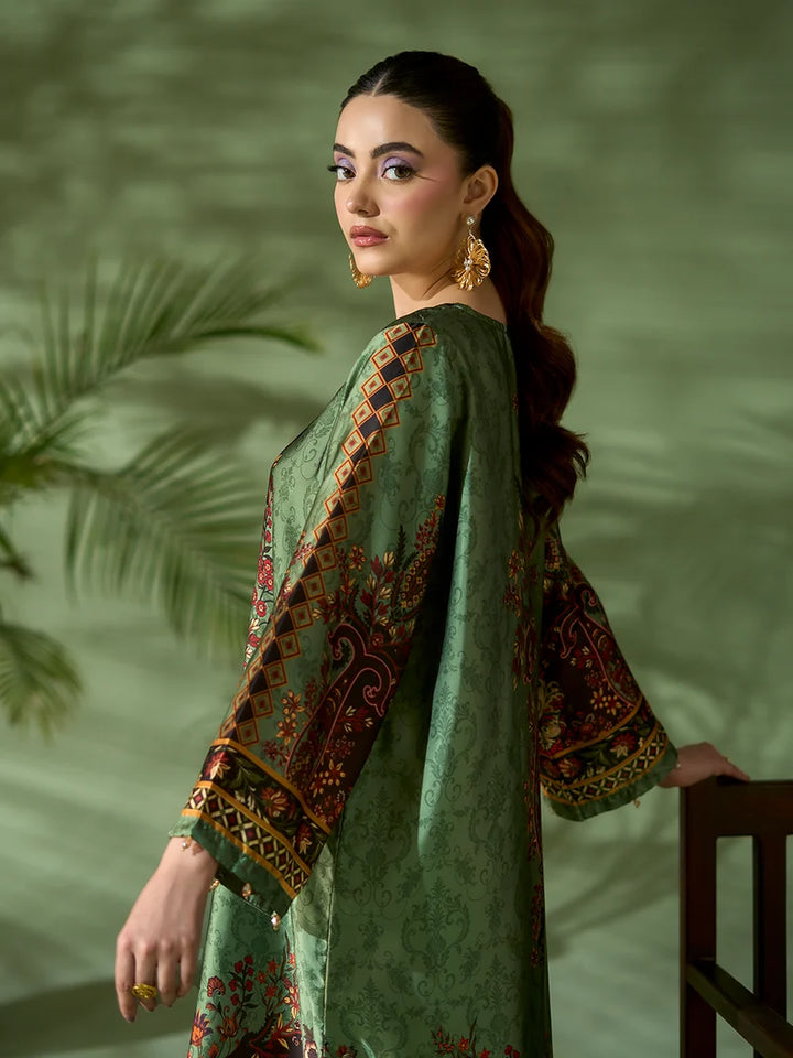 2 PIECE PRINTED SILK KAFTAN | EA-88-04