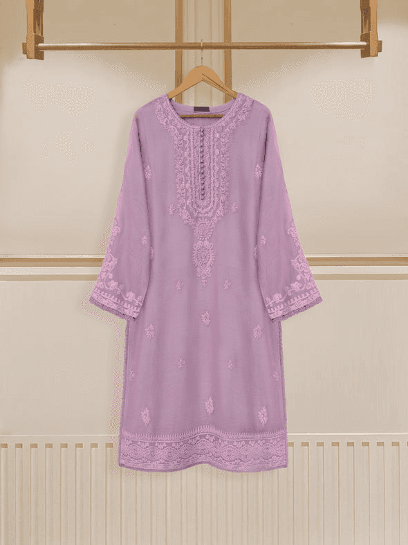 Agha Noor S107192 Pure Cotton Net Hand Embroidered Shirt And Pent