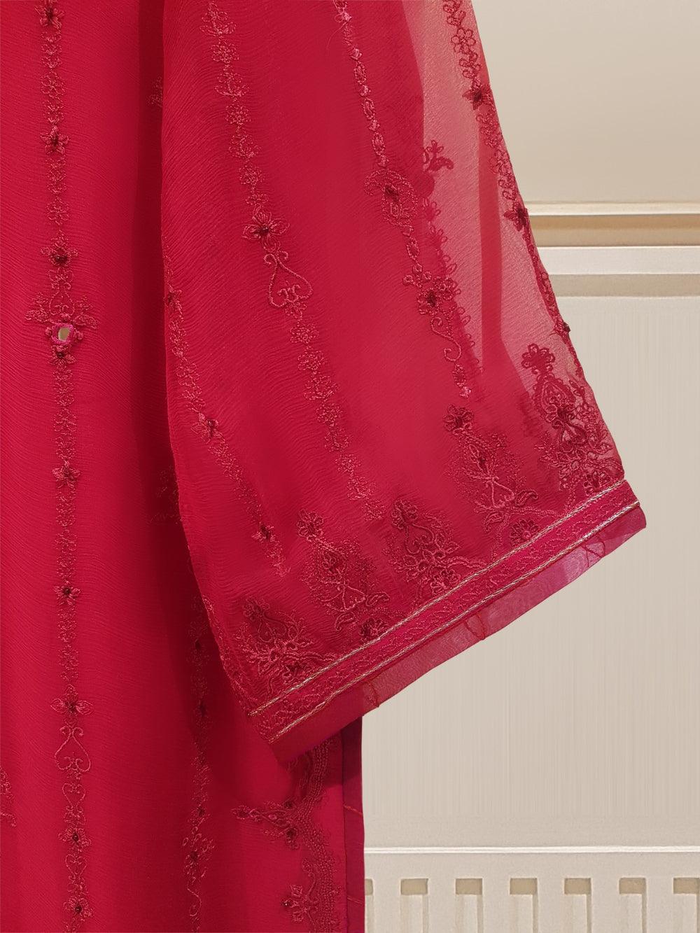 sachin and babi light blue dress Bin Saeed Crimson Stitched Small main image 1