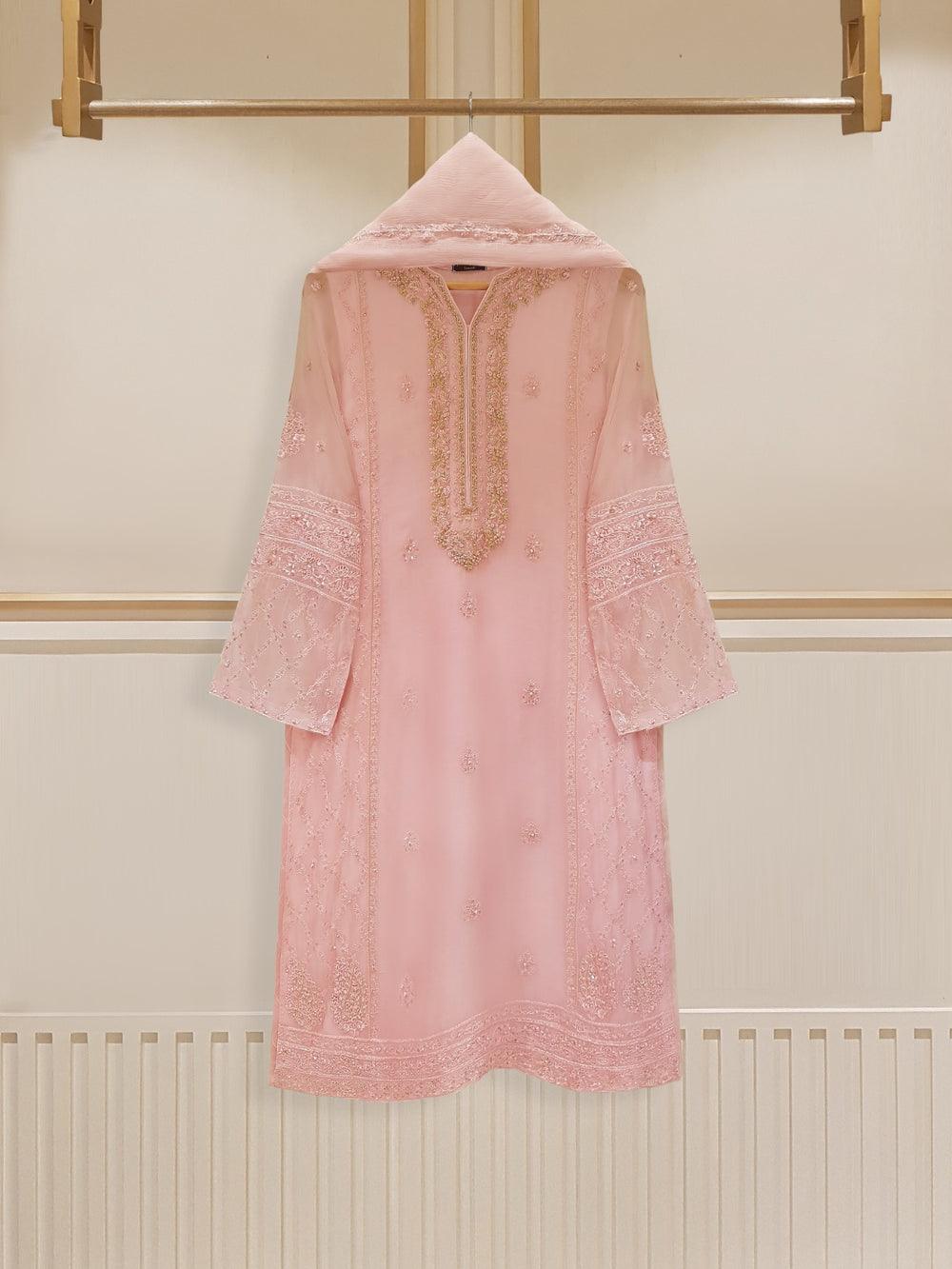 S107264 Buy Pakistani Pink Dress | Agha Noor