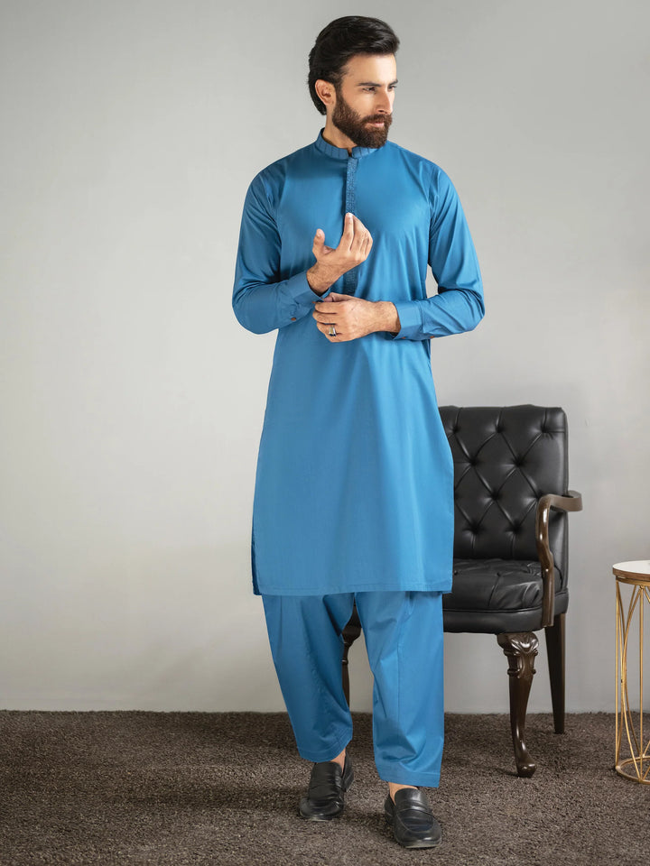 LIMELIGHT Cotton Suit-Embroidered |  P8918SK-04