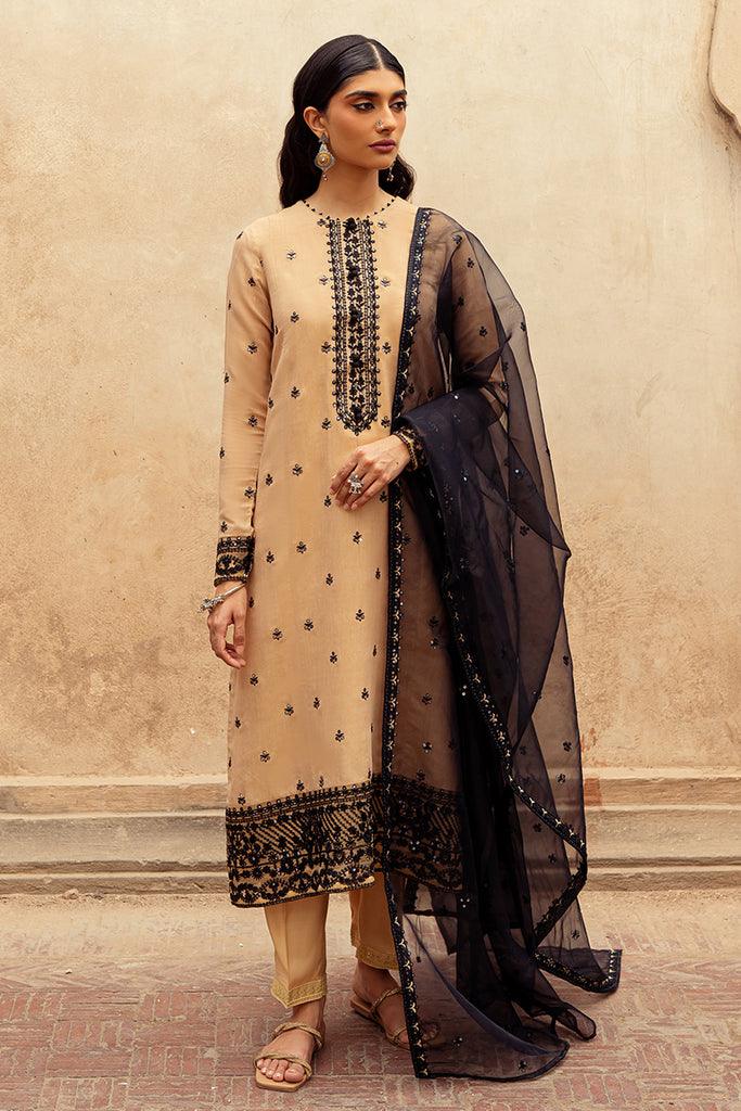 sachin and babi light blue dress Beige dress embroidered with sequin patterns