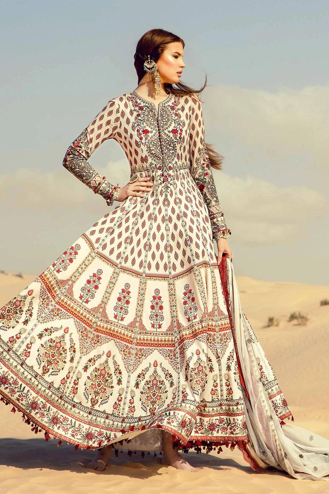 RANGREZA 3 PIECE PAKISTANI TRADITIONAL FROCK | AL-936-11