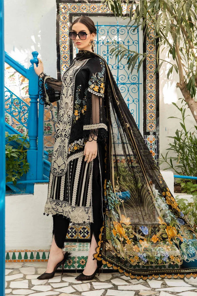 RANGREZA RANGREZA PAKISTANI PARTY WEAR DRESS | AL-932-09 SHIRT BOTTON AND DUPATTA RANGREZA USA 7327625425 United States S Black Lawn S / Black / Lawn M / Black / Lawn L / Black / Lawn XL / Black / Lawn