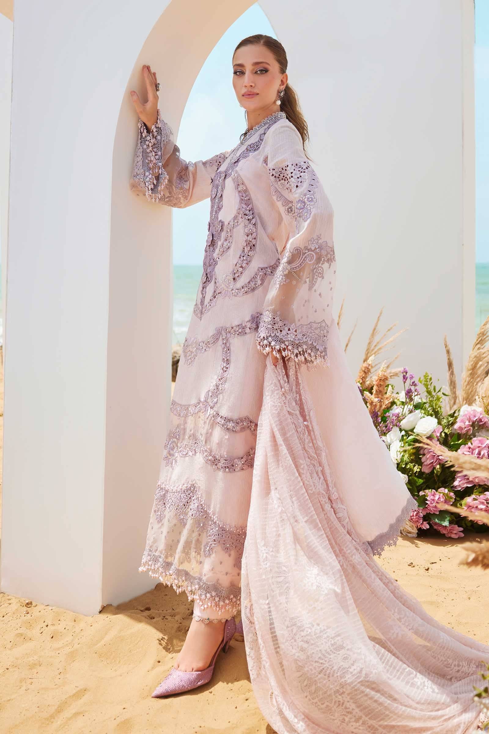 3 piece suit women's Embroidered Lawn Suit | AL-4309 – Rangreza