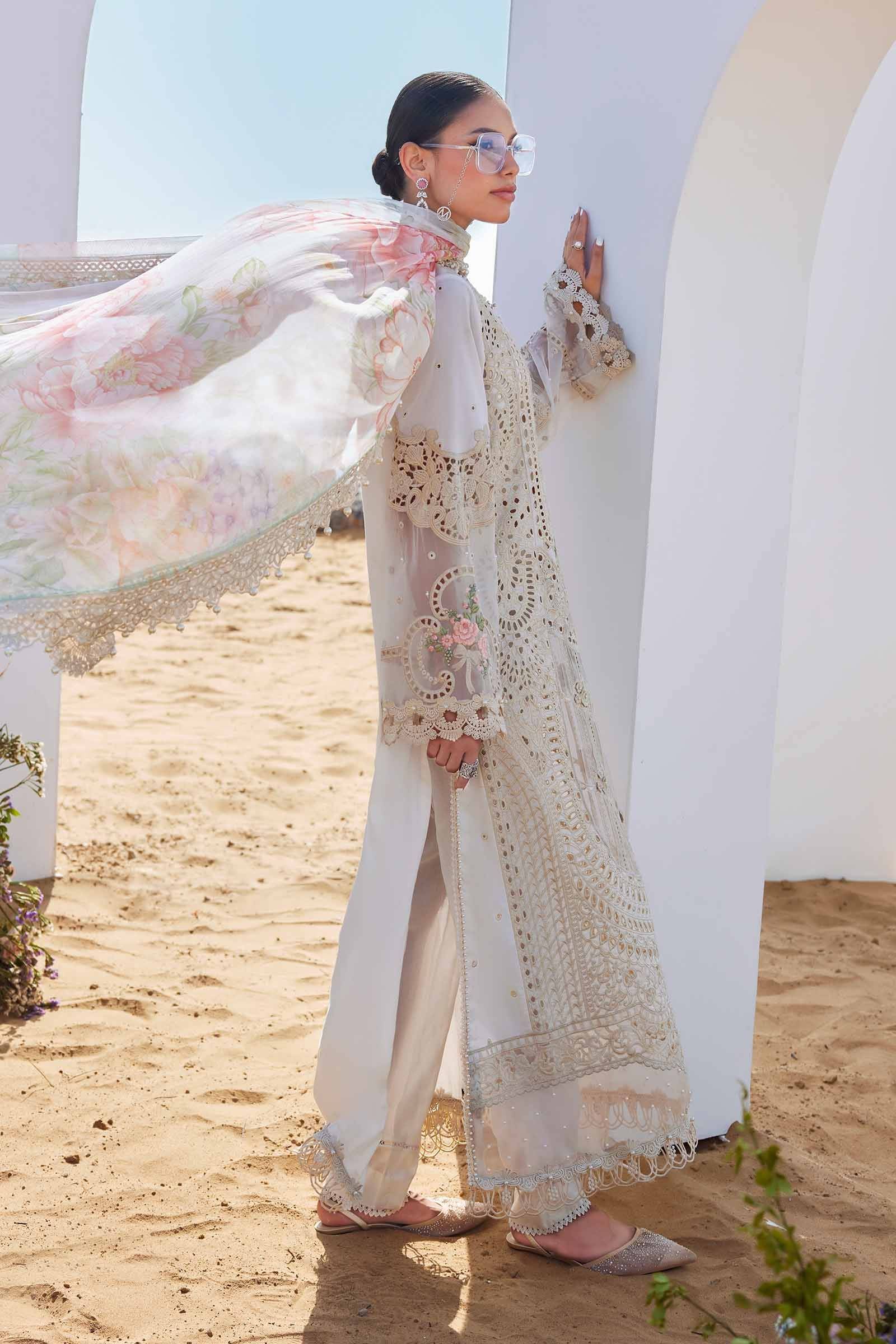 3 piece suit women Embroidered Lawn Suit | AL-4307 – Rangreza
