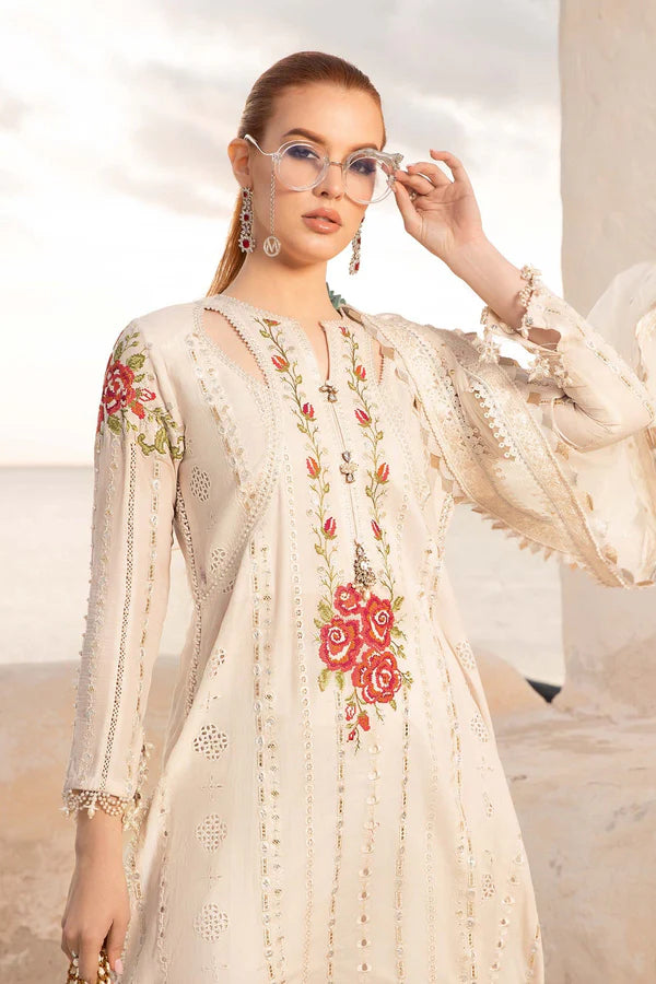 RANGREZA Traditional White Chikankari Suit for Pakistani Dress | AL-952-12