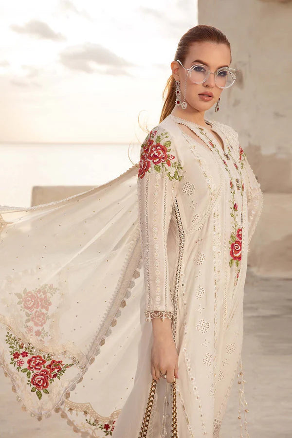 RANGREZA Traditional White Chikankari Suit for Pakistani Dress | AL-952-12