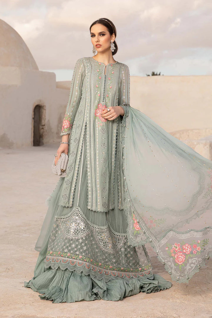 RANGREZA RANGREZA LUXURY CHIKANKARI EMBROIDERED LAWN 3 PC | AL-950-15 SHIRT BOTTON AND DUPATTA RANGREZA USA 7327625425 United States S Green Cotton S / Green / Cotton M / Green / Cotton L / Green / Cotton XL / Green / Cotton