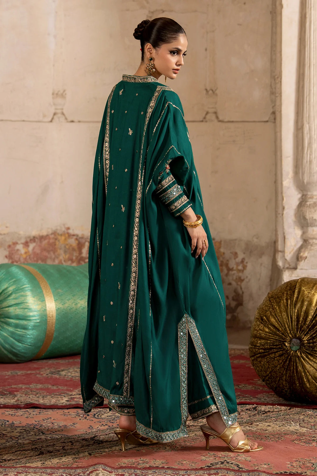 Embroidered Raw Silk | CMA-6-388