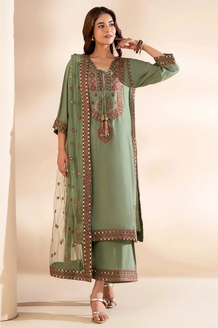 3-PC Stitched Embroidered | CMA-6-369