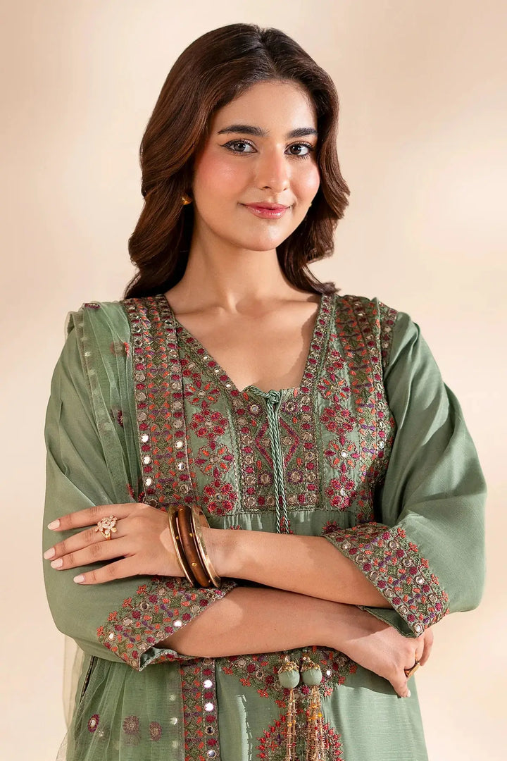 3-PC Stitched Embroidered | CMA-6-369