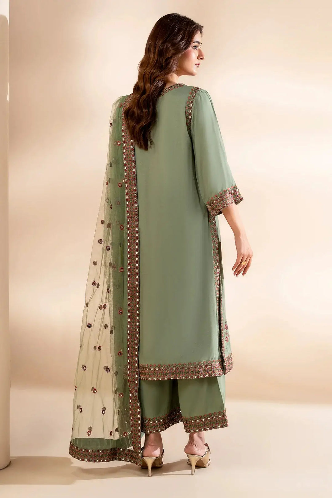 3-PC Stitched Embroidered | CMA-6-369