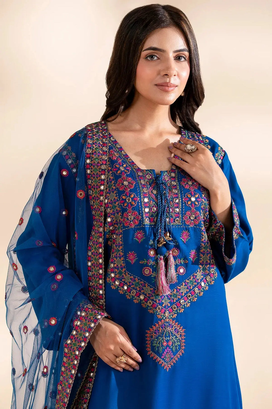 3-PC Stitched Embroidered | CMA-6-361