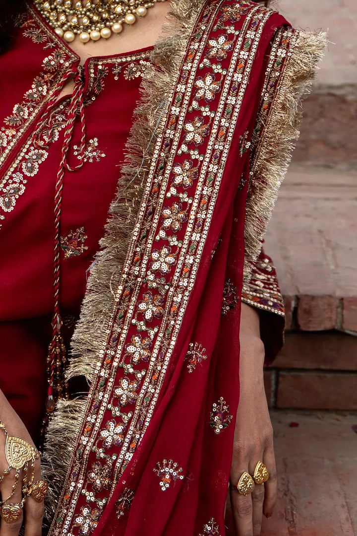 3-PC Embroidered Chiffon Suit | CMA-6-226-26
