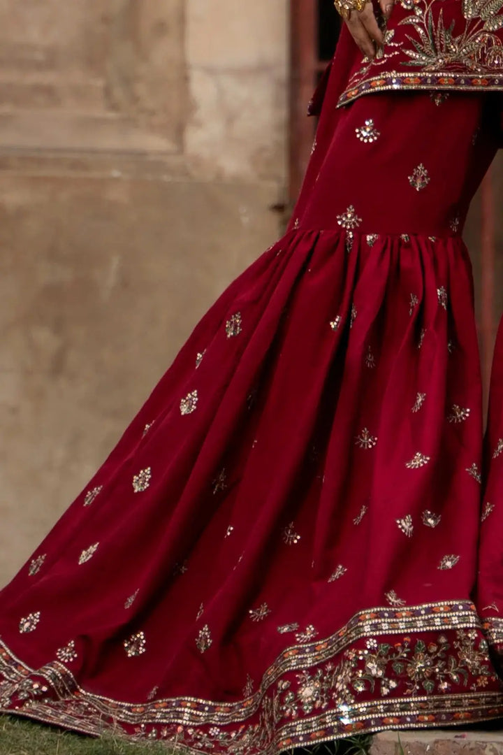 3-PC Embroidered Chiffon Suit | CMA-6-226-26