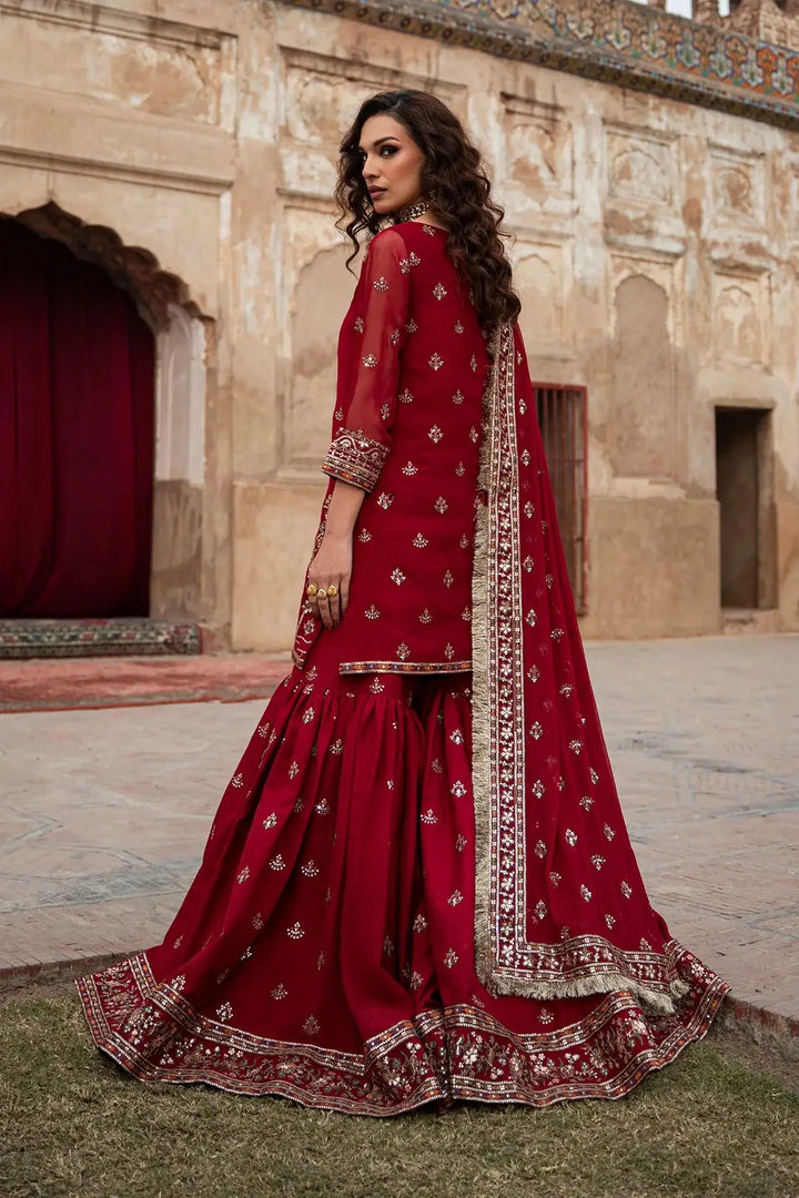 3-PC Embroidered Chiffon Suit | CMA-6-226-26